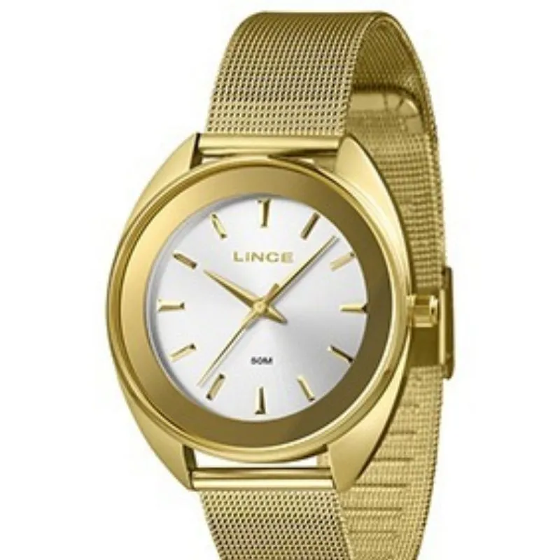 Relógio Feminino Lince Golden.