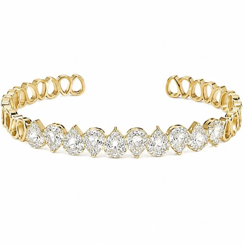 Bracelete Gotas Cravejadas