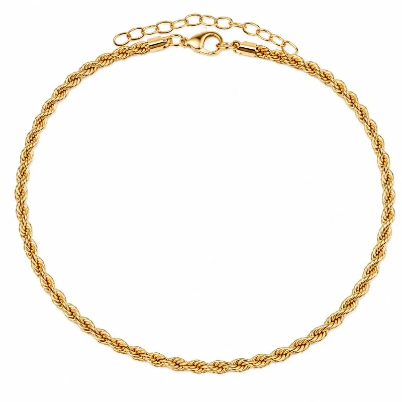 Choker Cordão Baiano Banhada a Ouro.