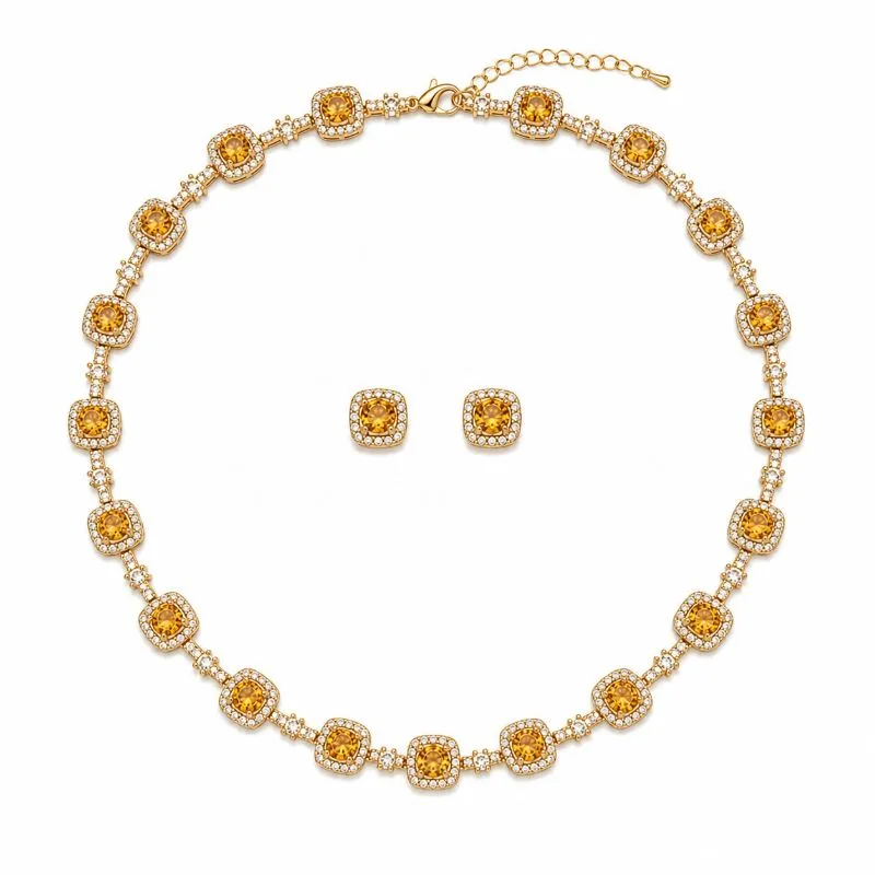 Conjunto Luxo Cravejado Color