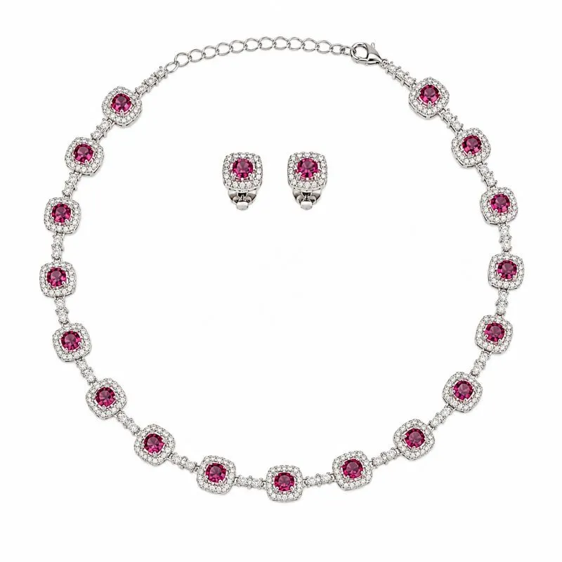 Conjunto Luxo Cravejado em Ródio