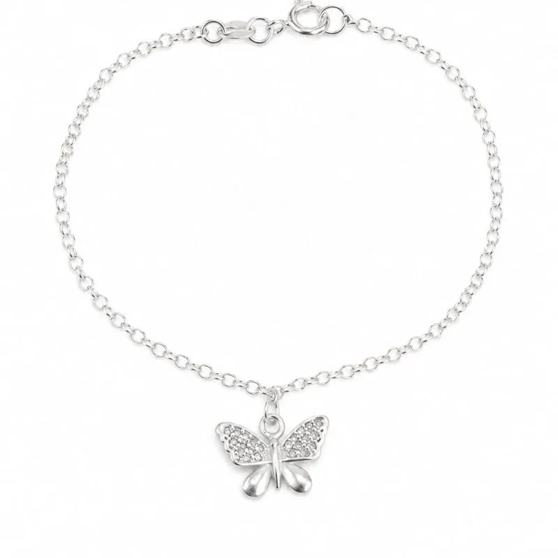 Pulseira Borboleta em Prata 925