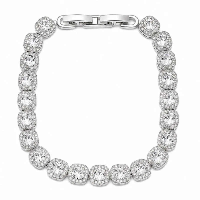 Pulseira Riviera Cravejada Luxo.