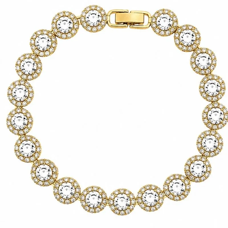 Pulseira Riviera Redonda Cravejada Luxo